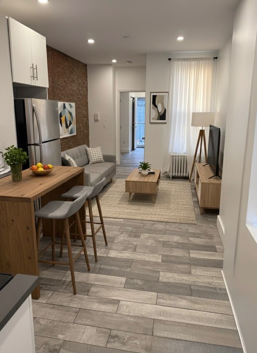 Remodeled 2-bedroom apartment with private patio in Manhattan